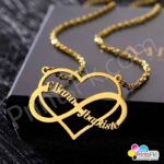 Customized Heart and Infinity Necklace - New Arrival