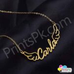 Customized Name Necklace with Stylish wings