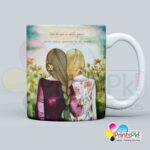 Side by Side, Or Miles Apart ,We Are Sisters Connected By Heart - Qoute Mug For Sister