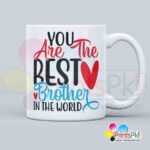 You are the Best Brother in the world Qoute on Mug- Customized Mug for Brother