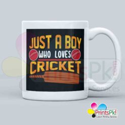 Cricket mug, just a boy who loves cricketquote mug, gift for cricket fan