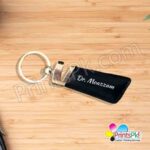 Personalized Leather Keychain - Your Name Keyring