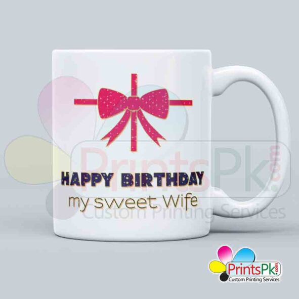 special gift for wife's birthday, Customized Birthday mug for wife