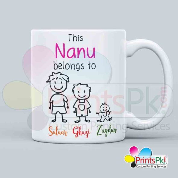 Customized nanu mug, personalized nanu mug