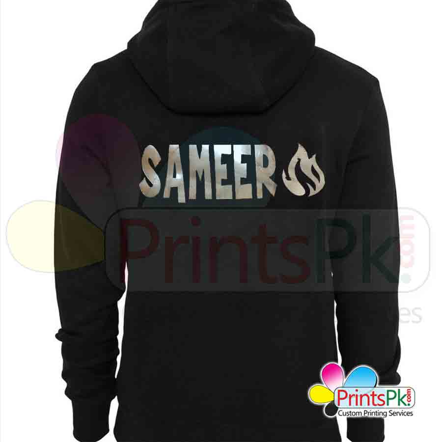 Customized Silver Name Hoodie Personalize With Your Name