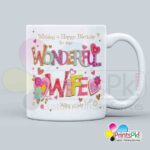 Happy Birthday Wife Mug, Best Gift for Wife