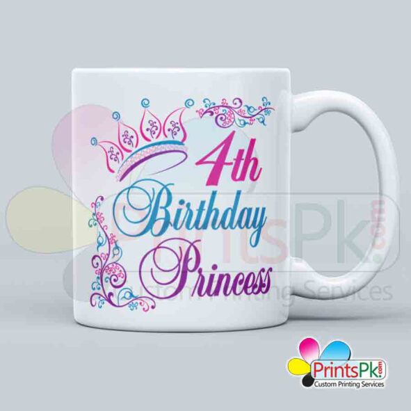 birthday princess mug, birthday gift for daughter