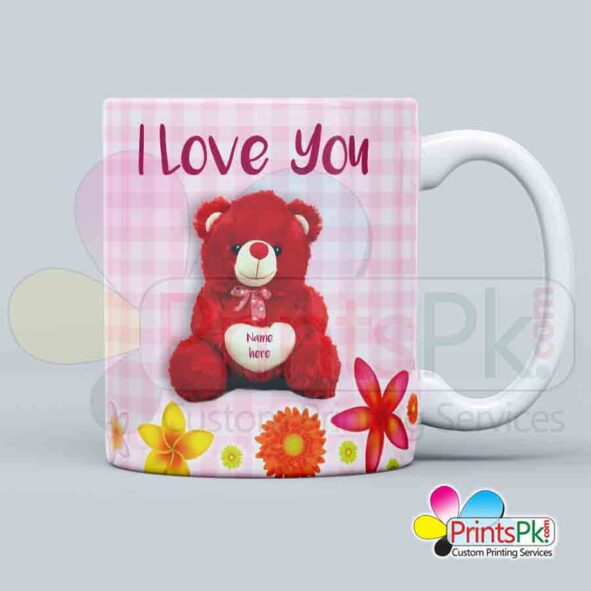 I love you name mug, Customized cute mugs