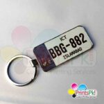 ICT Number Plate Keychain, Islamabad Personalised Number Plate Keychain