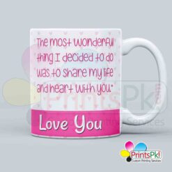 Love You mug, Personalized Mug Online in Pakistan