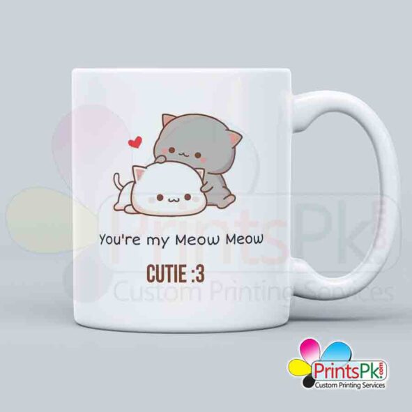 You are my meow meow customized mug, Online Gifts for valentines day in Pakistan