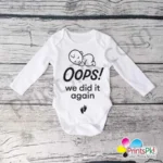 Oops We Did It Again Baby Romper