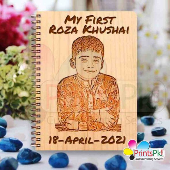 Roza Khushai wood Diary, best roza khushai gift