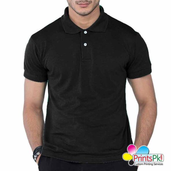 Customized polo shirt Printing, Black polo t shirt Printing in Pakistan,
