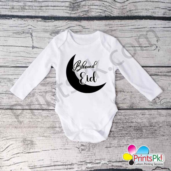 personalized blessed eid baby romper