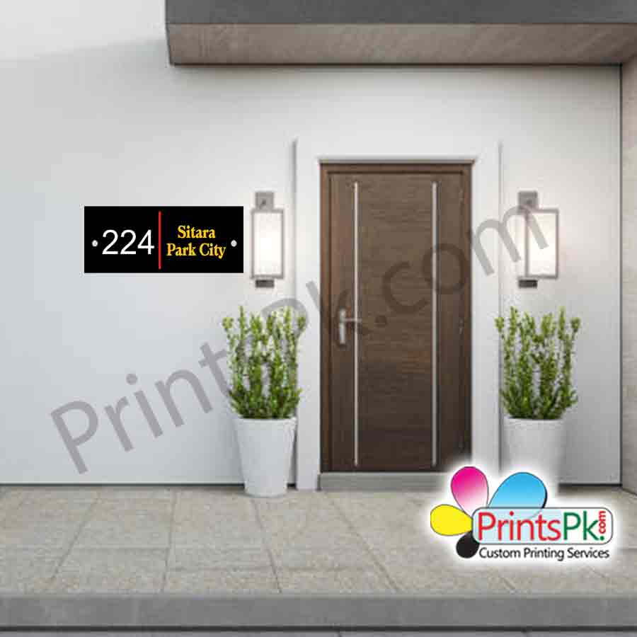 Aashiyana Name Plate, Customized Home Name & Number Plate