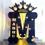 Wooden LED Letter and Name With Lights