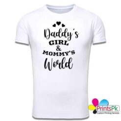 Daddy's girl mommy's world t-shirt