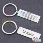 Customized Text Metal Keychain