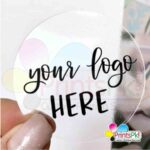 Transparent Round Small Stickers (Small 2.15inches)