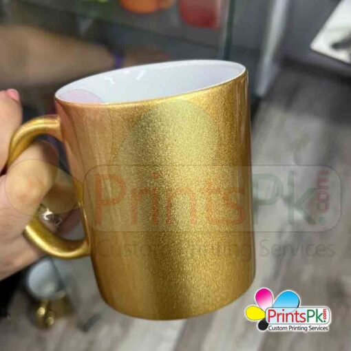 Customized Golden Glittery Mug