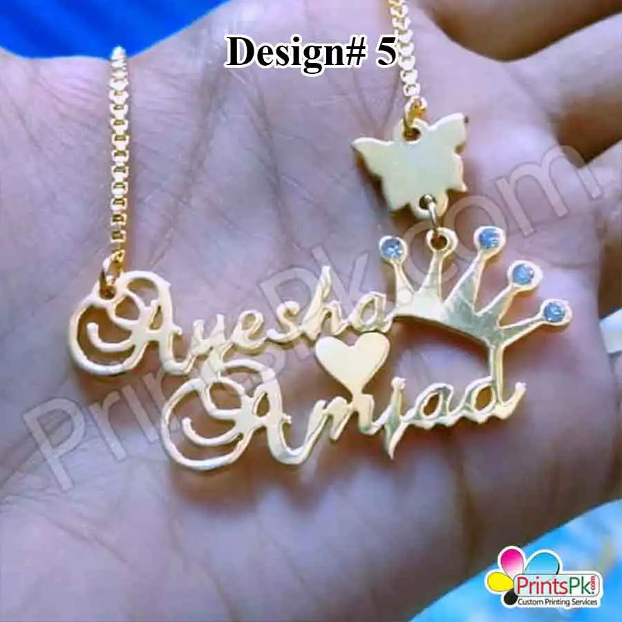 Ayesha name Locket, Amjad Name Necklace, Name Locket Designs,