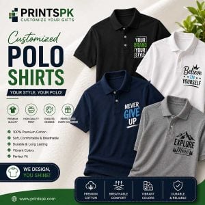 Custom Polo Shirt Printing in Pakistan, customized polo shirts,