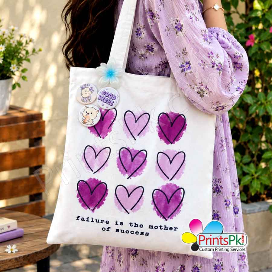 Personalized tote bag printing, 